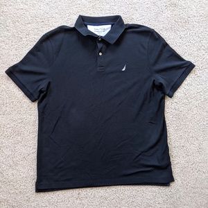 Nautica Polo Performance Deck Shirt Men's XXL 2XL Black